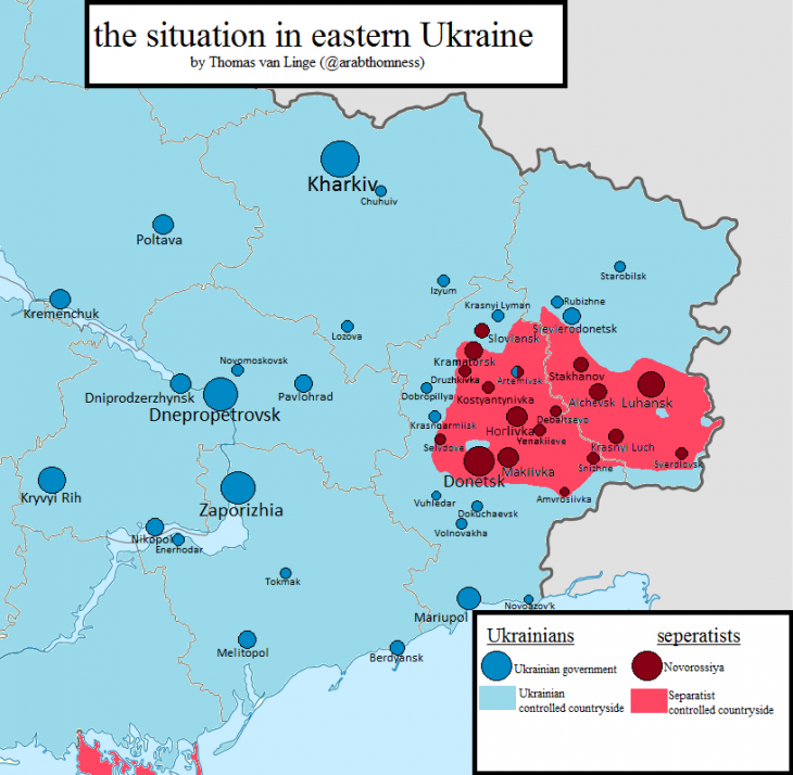 Cartina Ucraina Guerra