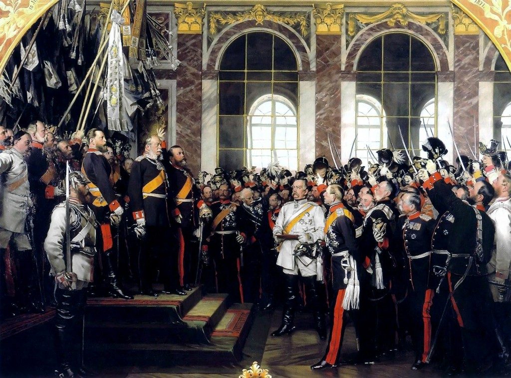 Incornonazione Imperatore Guglielmo a Versailles.