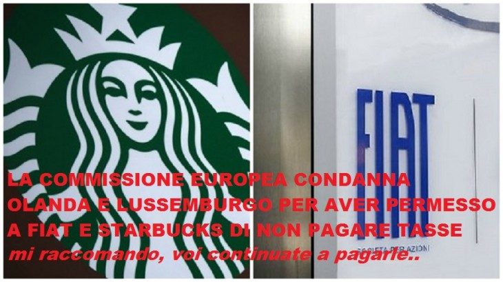 Fiat Finance and Trade e Starbucks : condanna della Commissione per aiuti di stato illegali.