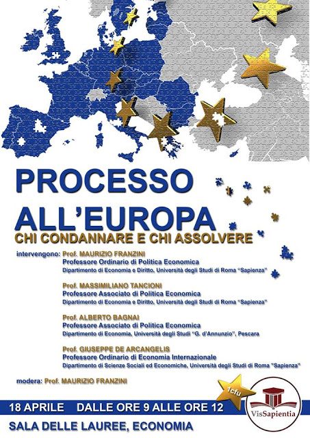 PROCESSO ALL’EUROPA: convegno all’università “La Sapienza” – Roma