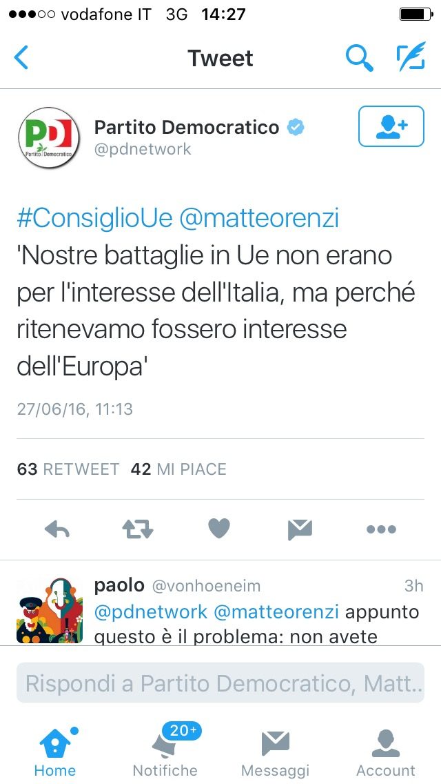 Il PD reo confesso: abbiamo fatto gli interessi dell’UE, non quelli dell’Italia