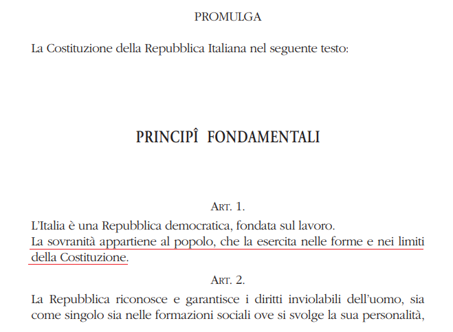 RIOTTA, IL PROFESSORE CHE IGNORA L’ARTICOLO UNO DELLA COSTITUZIONE ITALIANA.
