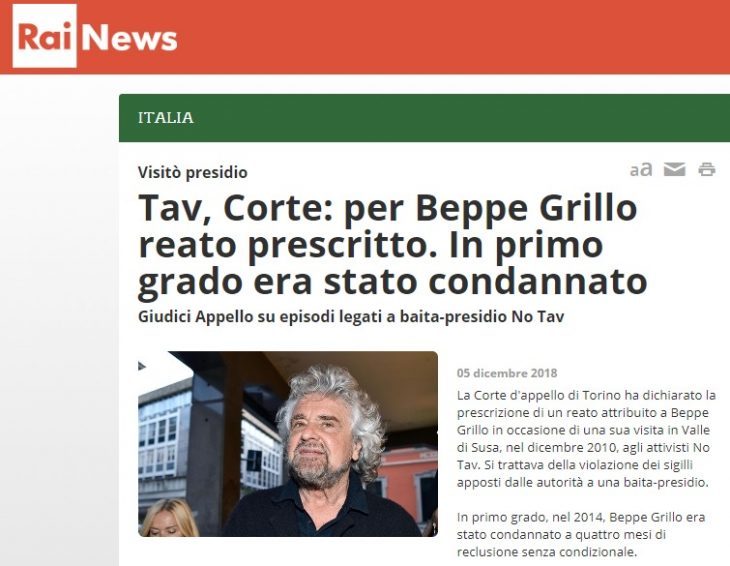 Quando i cd. “riformatori” rischiano di fare disastri: il caso di Beppe Grillo, la riforma della prescrizione e la giustizia italiana (che funziona peggio di quella Thailandese?)