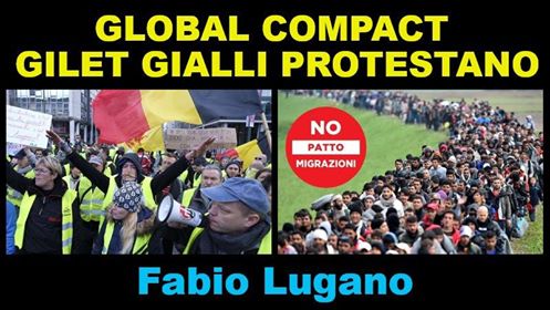 Fabio Lugano ad Italia News: Global Comact for Migration, gilet gialli ovunque!