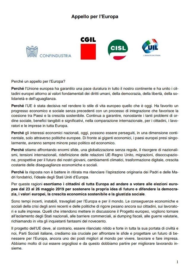 LE “PARTI SOCIALI”: TUTTE UNITE CONTRO GLI ITALIANI