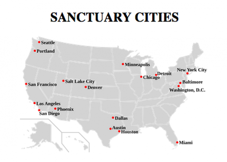 Trump: gli immigrati illegali li mando tutti nelle “Città Santuario”