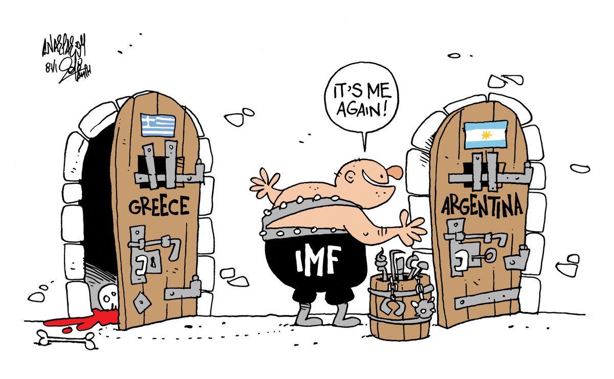 FMI con Grecia ed Argentina