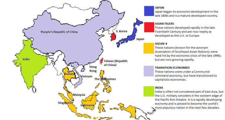 Evoluzioni delle economie asiatiche: La  storia dal 1960 al 2020