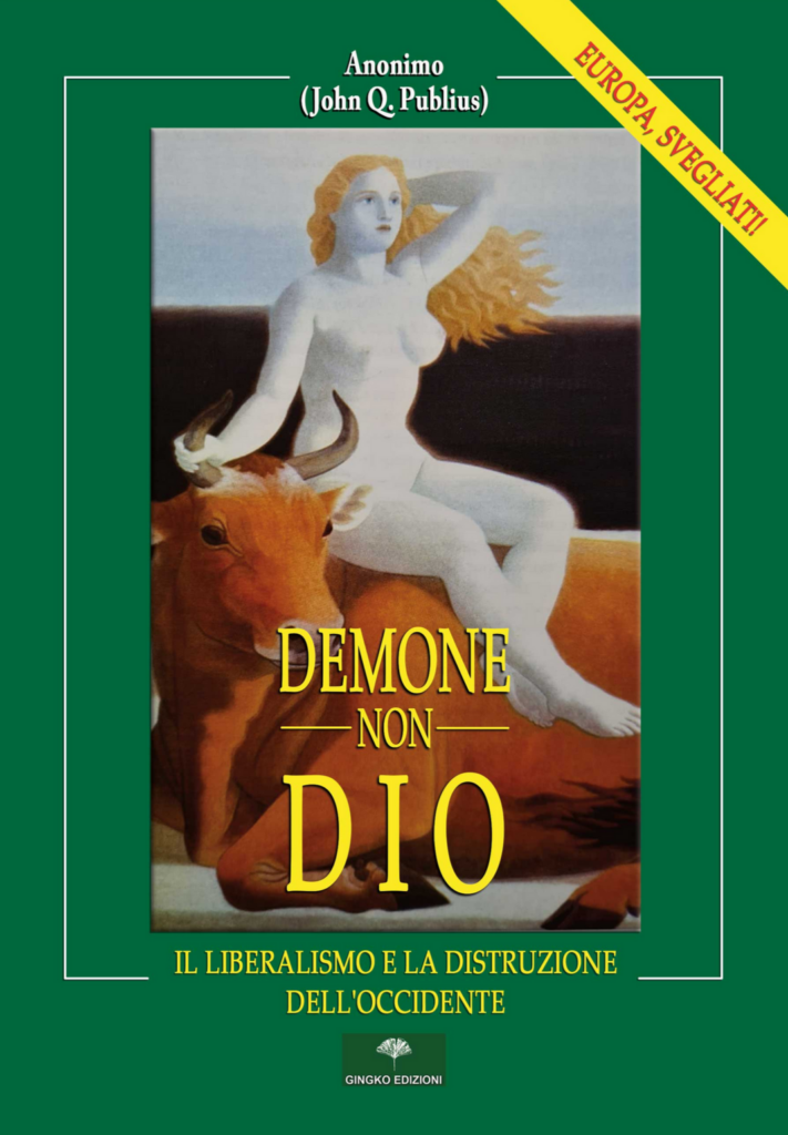 Copertina del libro edito da Gingko: Demone non Dio