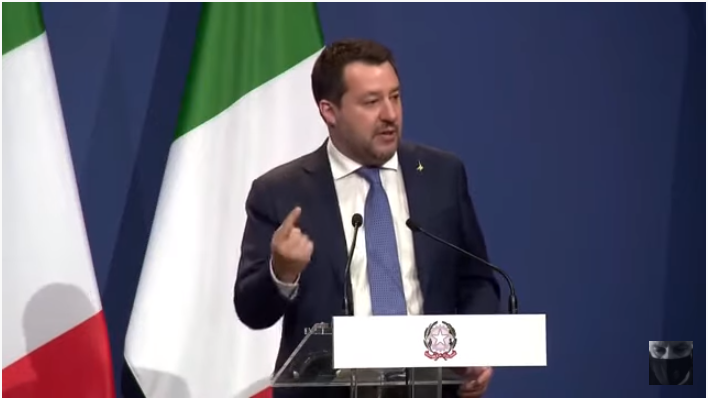 Salvini: c’è un’Europa che vogliamo ed una che non va bene. Conferenza stampa con  ORBÁN  e MORAWIECKI