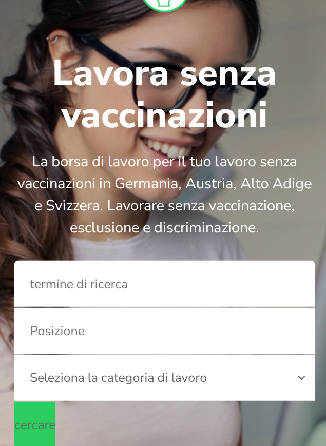 Lavoro: ecco il portale che offre lavoro ai non vaccinati covid
