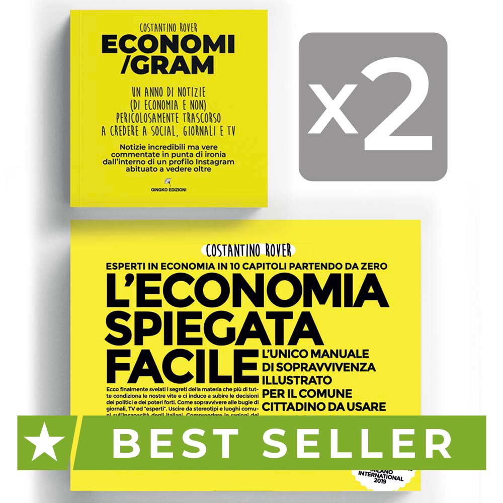 Libro economia spiegata facile + ECONOMI/GRAM x2 best seller