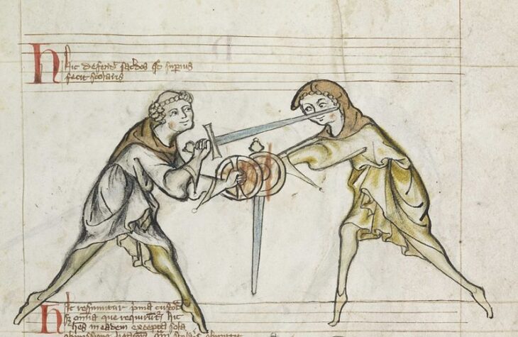 MS I33: quando preti, chierici e donne duellavano di spada.