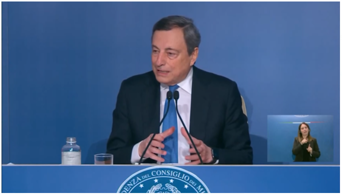 Draghi: il PNRR è impostato, chiunque può mandarlo avanti. Allora dov’è il problema?
