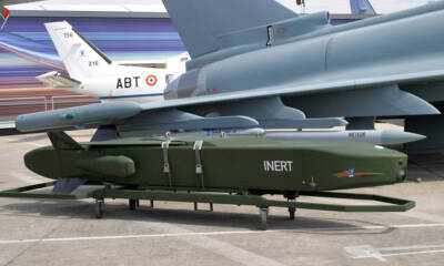 Taurus missile next to Eurofighter mockup