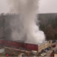 L'incendio di un magazzino di Aveyron contenente 900 tonnellate di batterie al litio