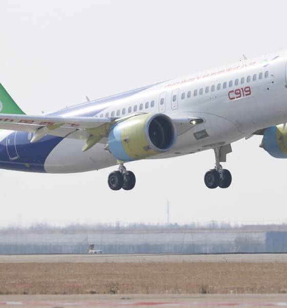 Comac, il jet passeggeri a singolo corridoio C919