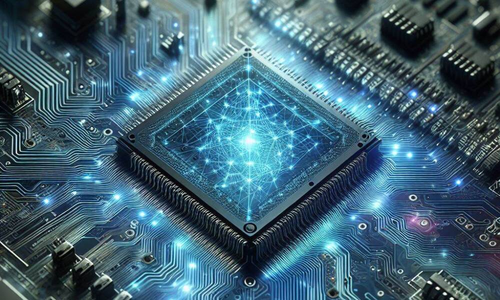 Silicon photonic microchip