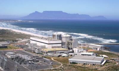 L'unica centrale nucleare ora funzionante in Africa, Koeberg, in Sud Africa