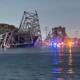 Baltimora, ponte crolla dopo collisione con nave portacointaner