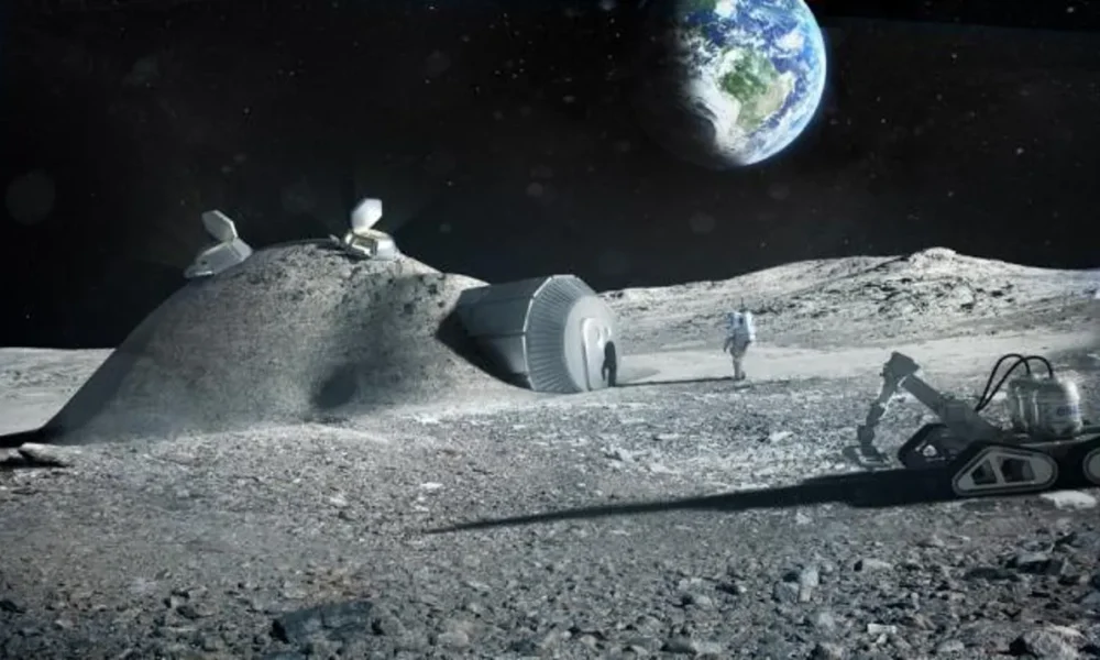 Una base lunare del futuro