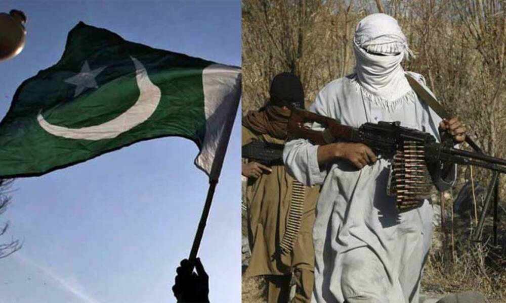 Bandiera pachistana e talebano