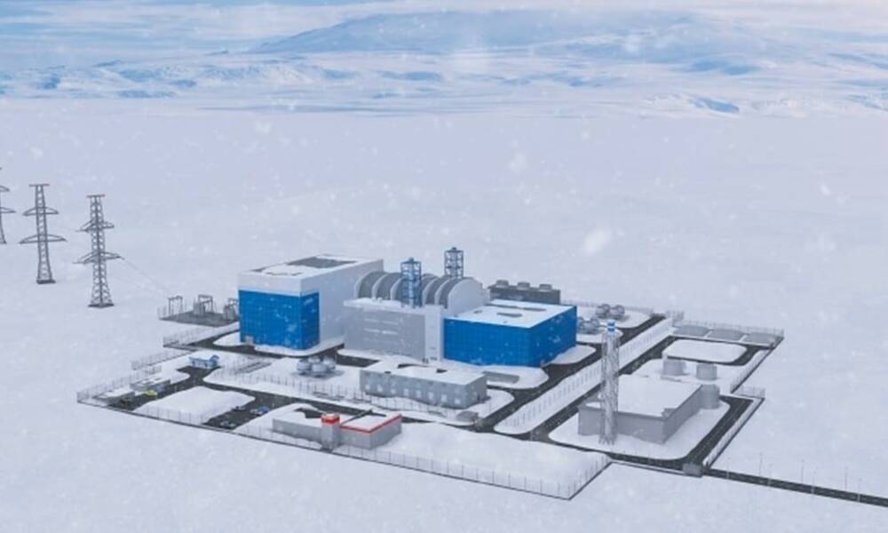 Modello di centrale nucleare