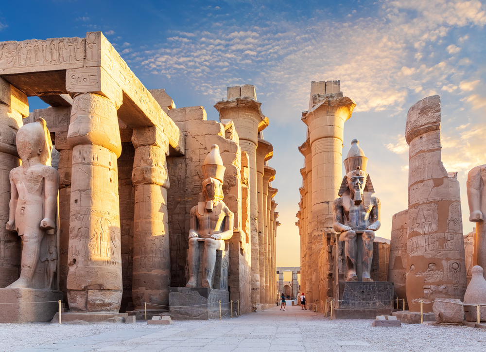 Cortile del tempio di Luxor