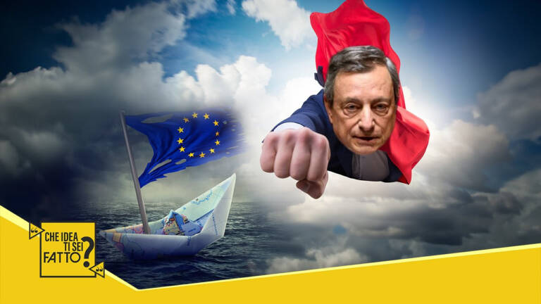 Mario Draghi superman_Moneta Positiva