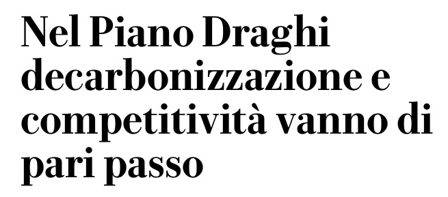 il piano di Mario Draghi per decarbonizzare l'Europa