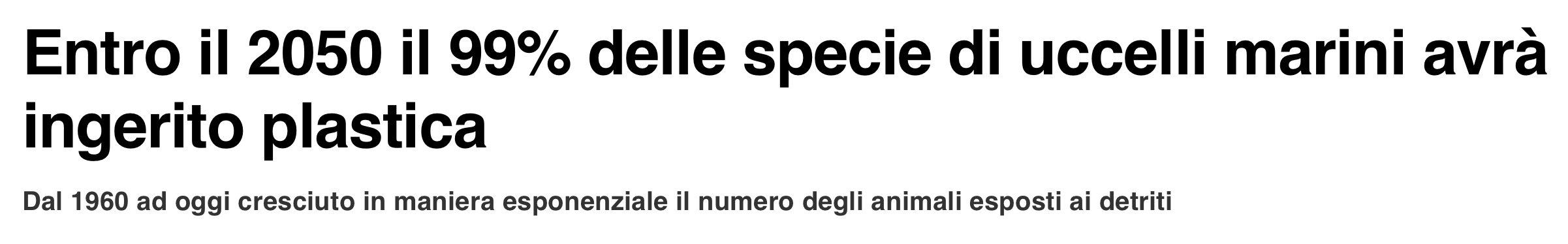 green economy plastica negli oceani