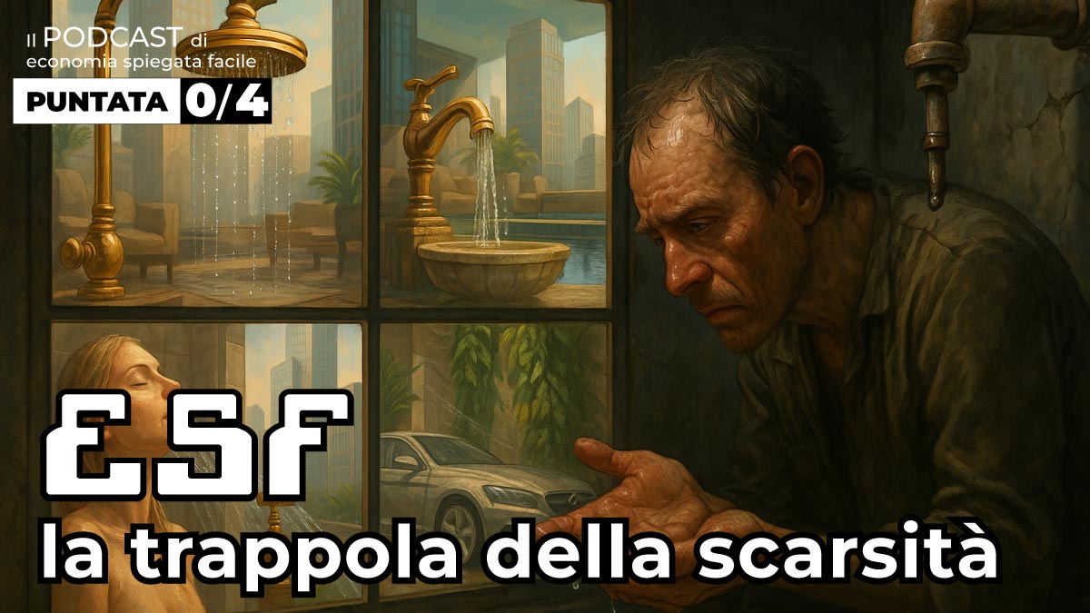 La trappola della scarsità, quarta parte del pilota del podcast narrativo di economiaspiegatafacile.it