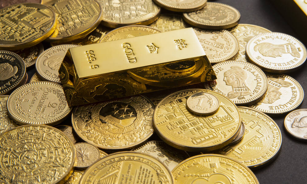 Monete e lingotti d'oro