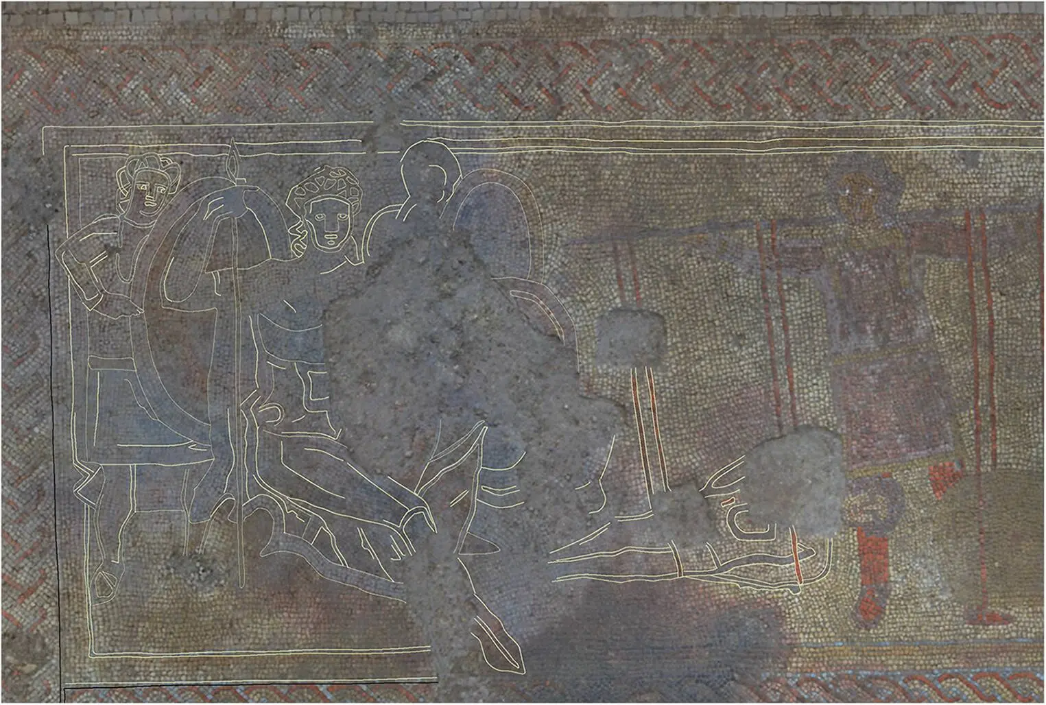 Achille-e-le-sue-guardie-assistono-al-ro