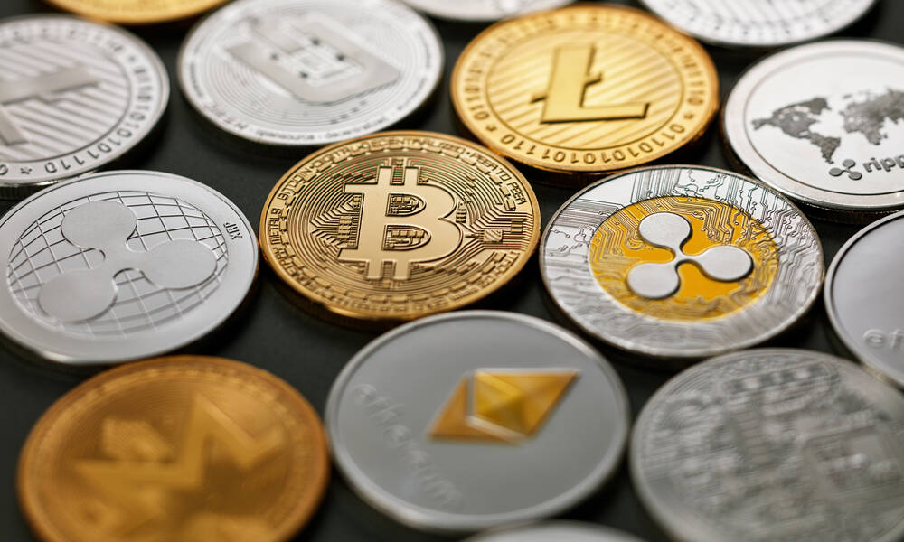 Collezione di criptovalute (© Depositphotos)