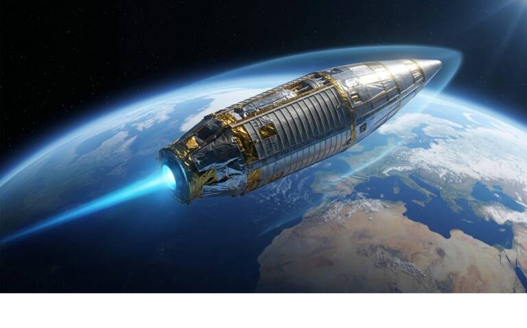 I satelliti del futuro faranno il “pieno” in volo: l’atmosfera diventa carburante per l’orbita bassa