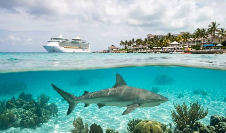 Squali positivi alla cocaina nelle acque delle Bahamas: l’impatto inaspettato del turismo e degli scarichi umani
