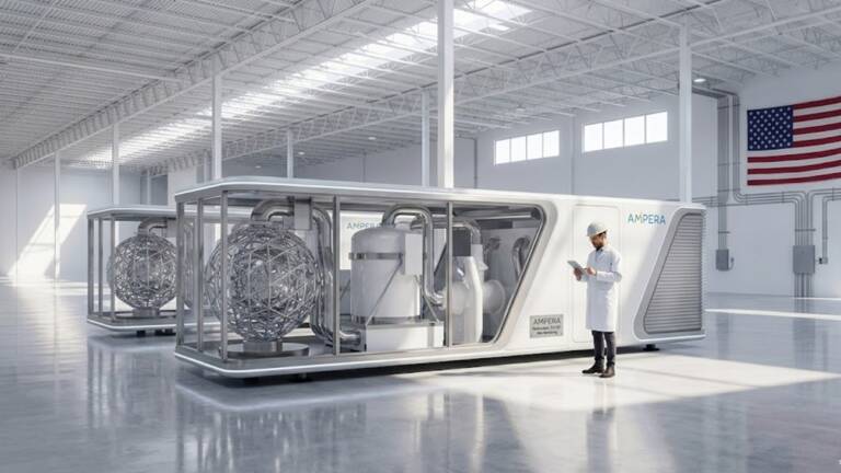 Nucleare in formato container: Ampera sfida la burocrazia con il micro-reattore a torio e particelle TRISO