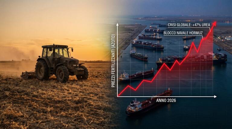 Crisi dei fertilizzanti e blocco di Hormuz: il vero conto della geopolitica lo pagheremo al supermercato, e rischia di essere salato