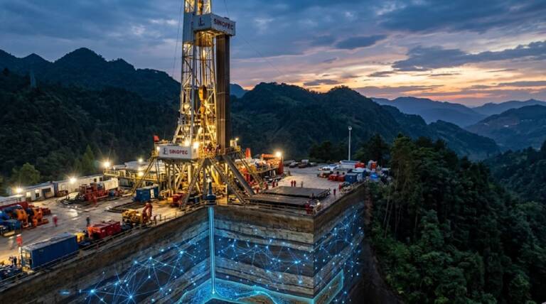 La Cina guarda sempre più giù: mega-giacimento di gas sbloccato grazie all’Intelligenza Artificiale