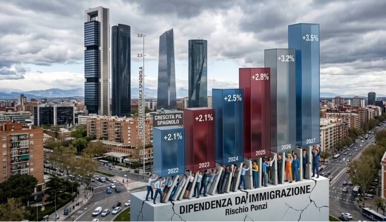 Il “Miracolo” spagnolo è uno schema Ponzi demografico: perché la crescita di Madrid è destinata a implodere