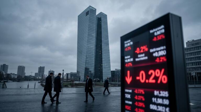 L’Eurozona frena e il PIL decresce: l’ombra della BCE sull’e