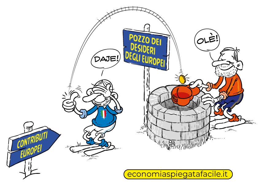 I fondi europei sono alla base del fatto che la Spagna cresce più dell'Italia che da sempre è contributore netto.